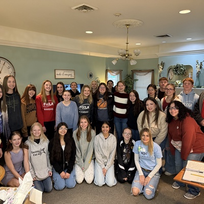 FCCLA members serving their community by volunteering at Wheatridge.