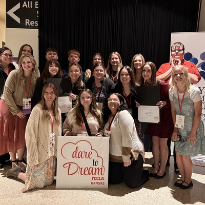 Dare to Dream ~ Chapter Members at the State Leadership Conference in Wichita, KS