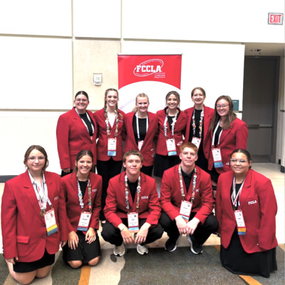 FCCLA members representing our chapter with pride and teamwork at Nationals in Orlando, FL.