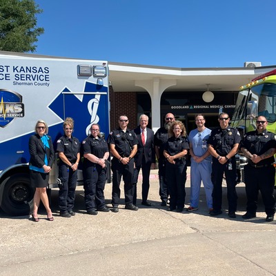 Senator Jerry Moran recognizing local first responders