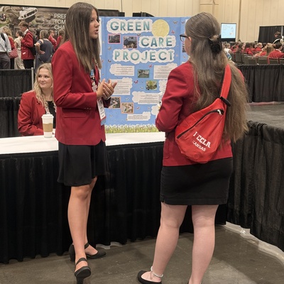 Showcasing our chapter service project at the National Leadership Conference!